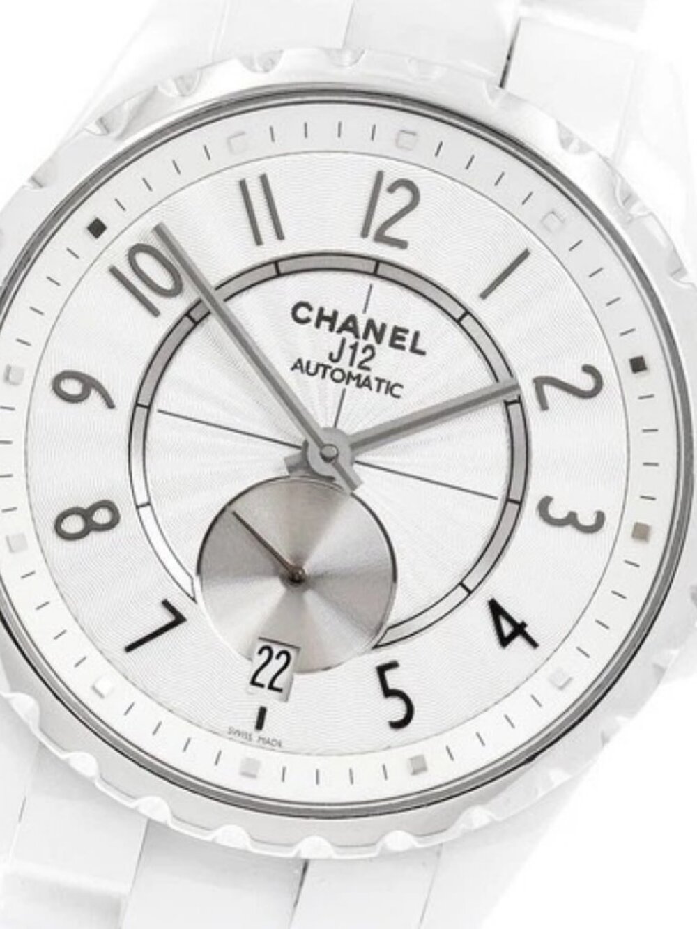 CHANEL J12 H3837 White Ceramic white Dial Automatic Boy's Watch_962952